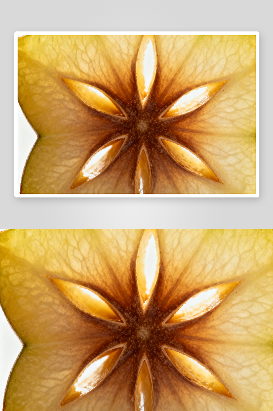 星形切面水果特写-众图网