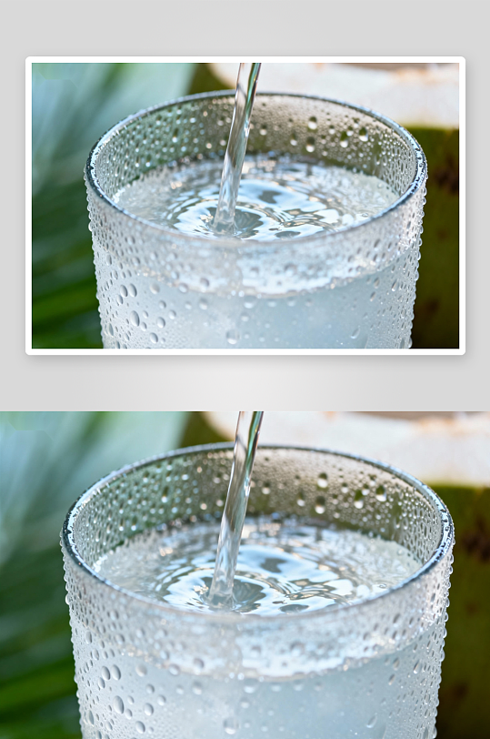 杯中注水瞬间水珠凝结-众图网