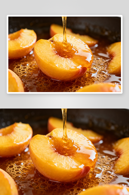 桃子淋蜜特写照片摄影-众图网