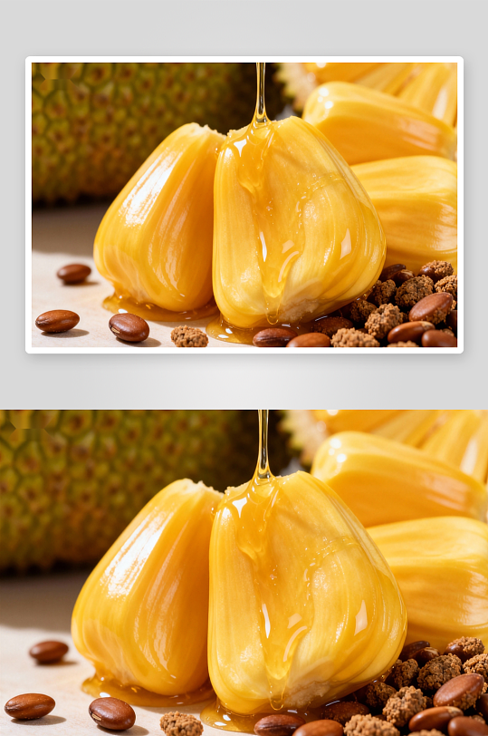 榴莲果肉滴蜜诱人美味-众图网