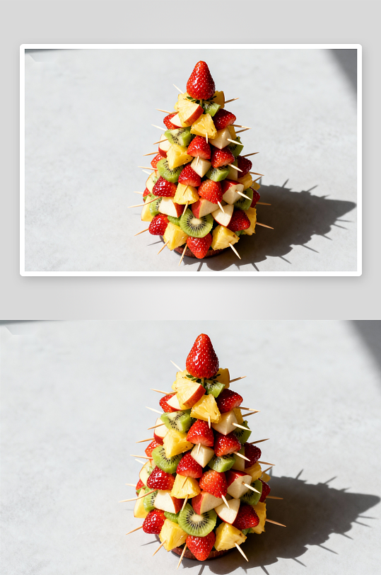 水果圣诞树创意摆盘-众图网