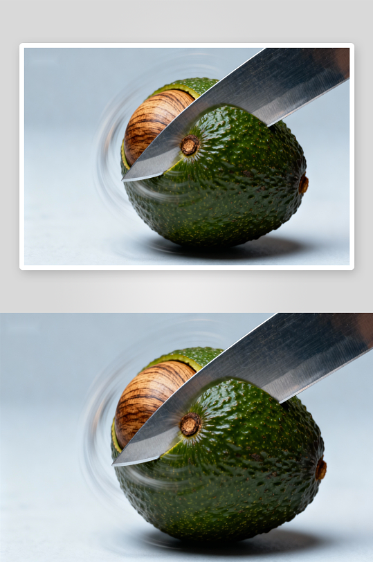 牛油果切开瞬间展示-众图网