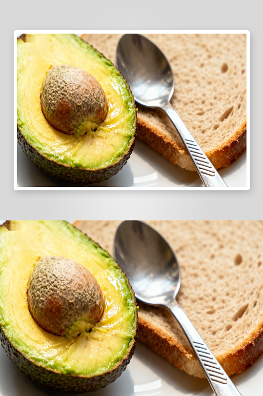 牛油果配面包照片摄影-众图网
