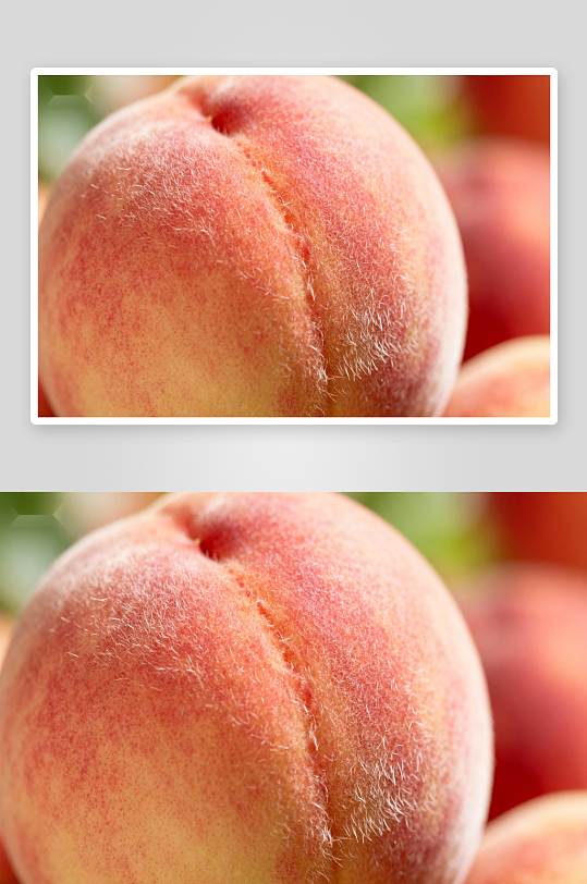 特写镜头下的桃子细节-众图网