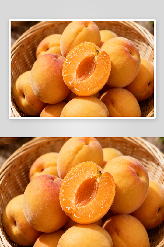 竹篮杏子特写诱人多汁-众图网