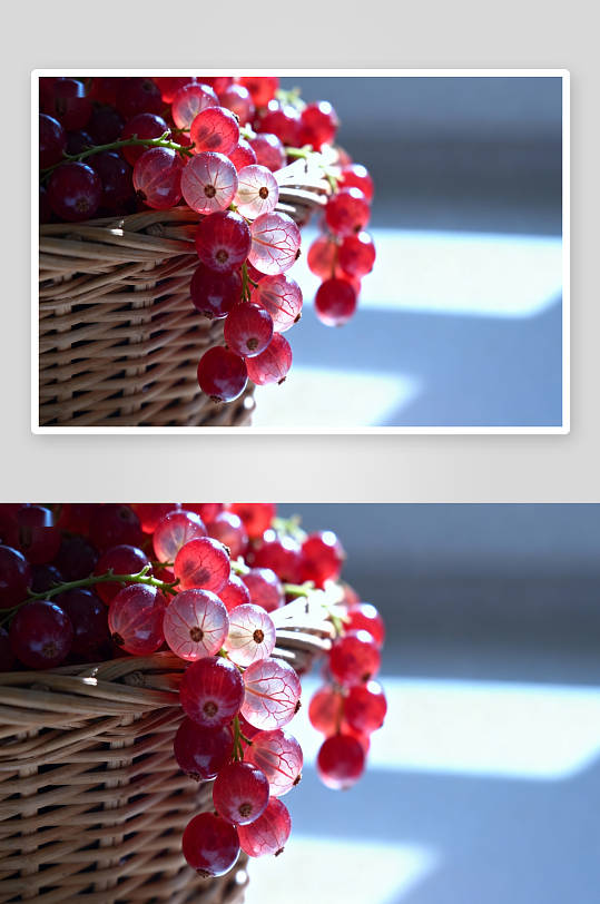 篮中红果透光晶莹诱人-众图网