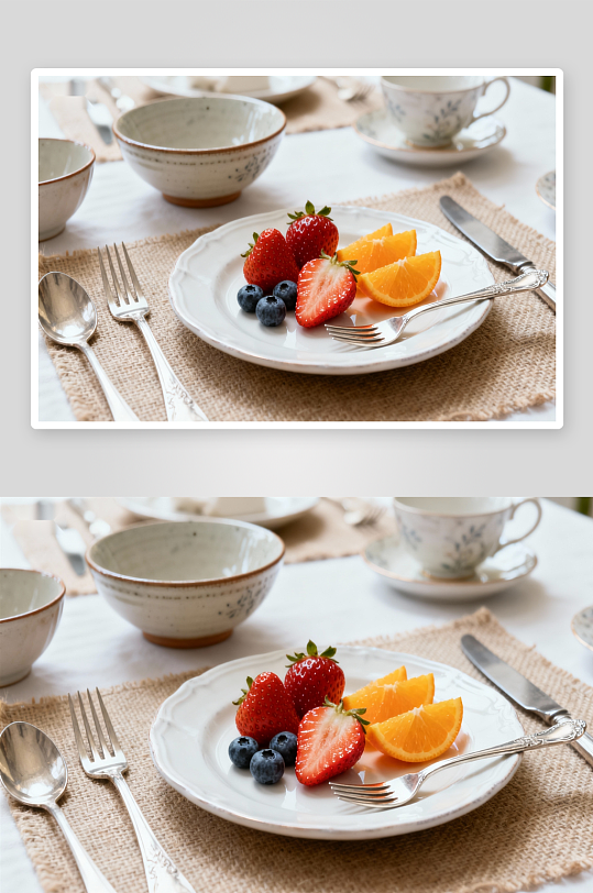 精致早餐水果摆盘-众图网