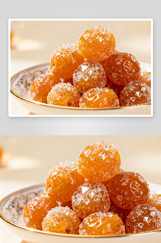 糖霜金桔球诱人甜品-众图网
