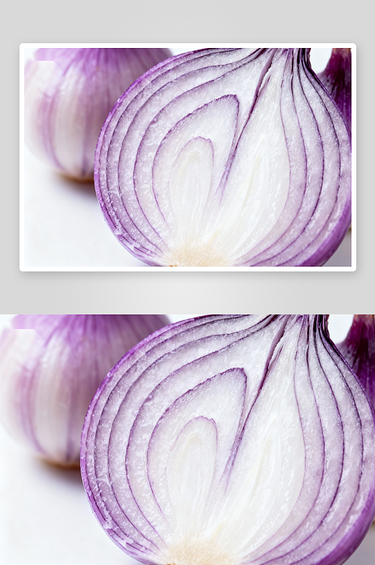 紫洋葱切面特写展示-众图网