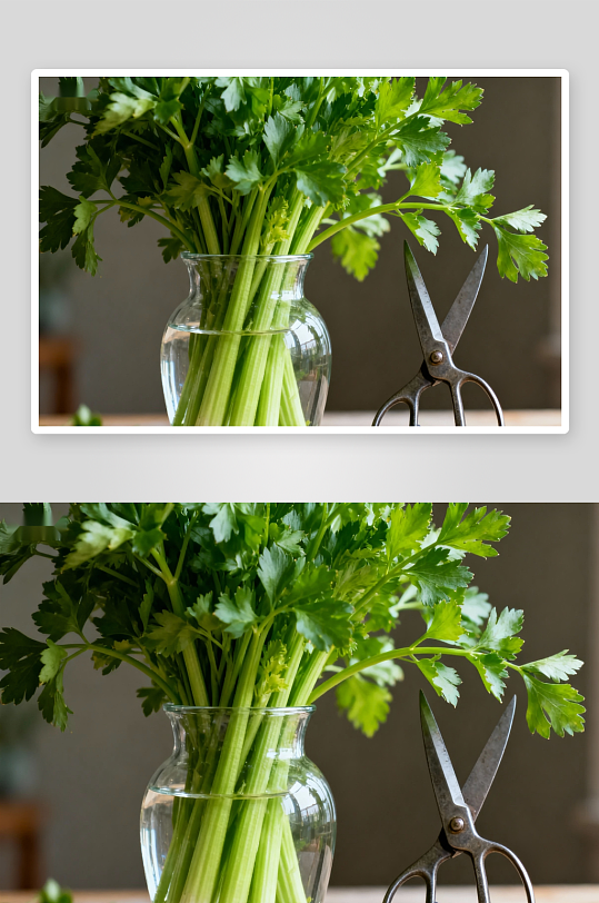 芹菜水养清新绿植-众图网