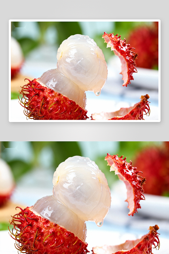 荔枝果肉特写汁液饱满-众图网