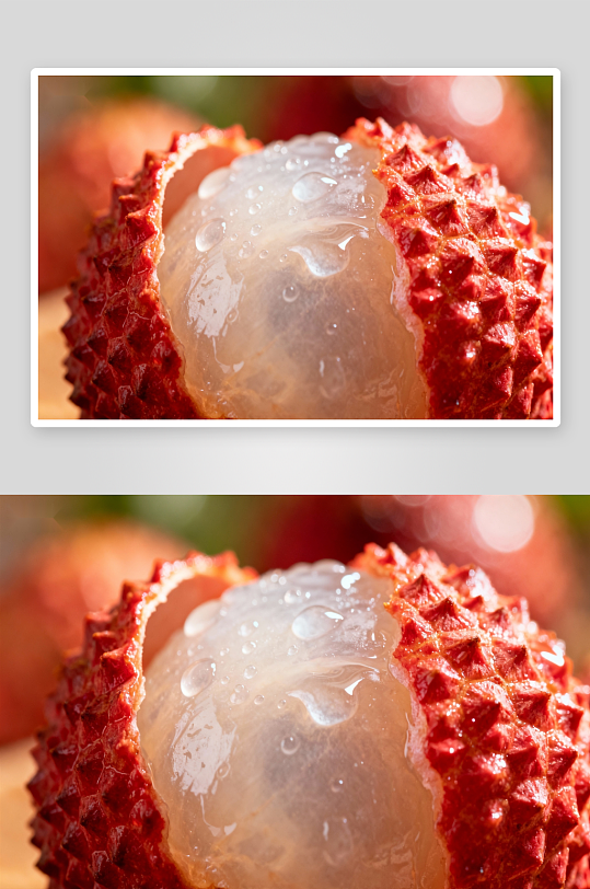 荔枝特写汁液饱满诱人-众图网