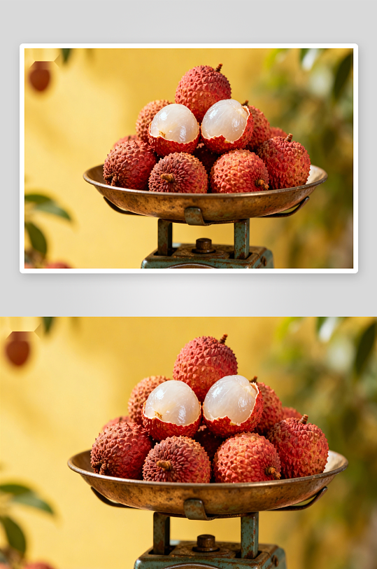 荔枝称重特写照片摄影-众图网