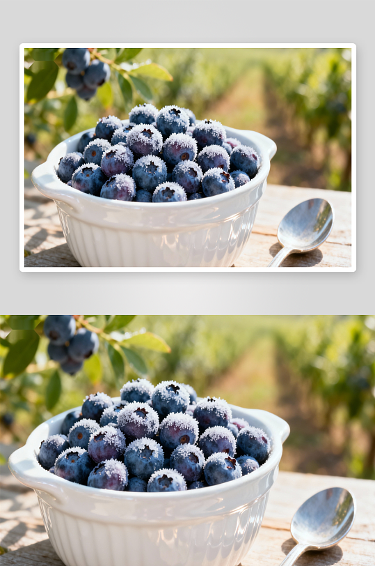 蓝莓碗装户外新鲜水果-众图网