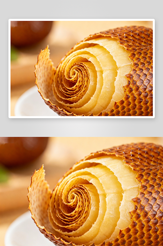 螺旋状食物特写照片摄影-众图网