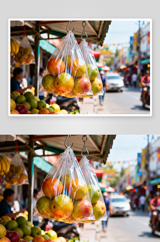街头水果摊芒果挂售-众图网