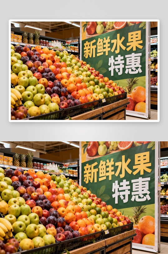 超市水果促销新鲜诱人-众图网