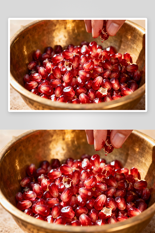 金碗石榴籽特写照片摄影-众图网