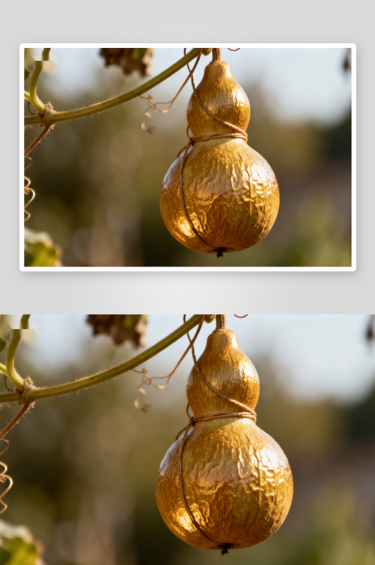 金葫芦挂枝头照片摄影-众图网