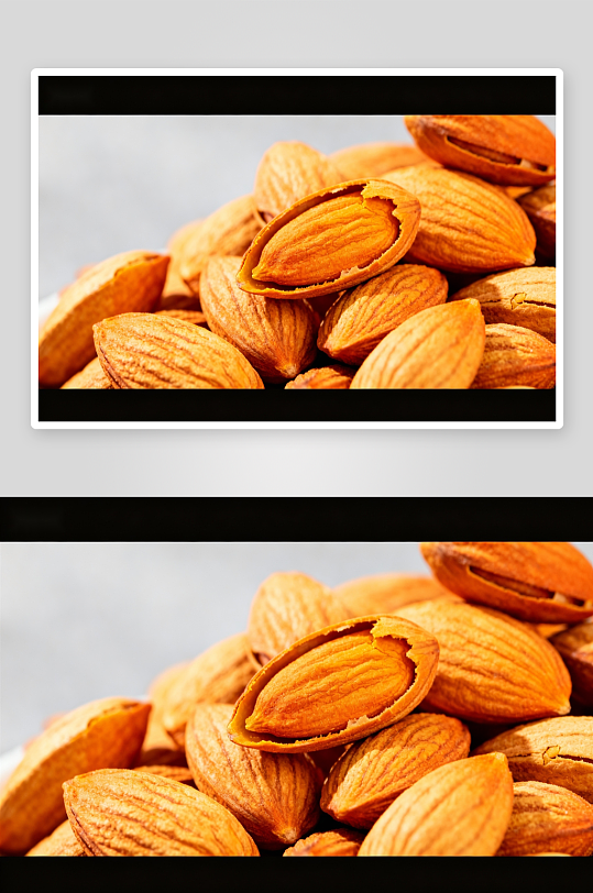 金黄杏仁特写坚果-众图网