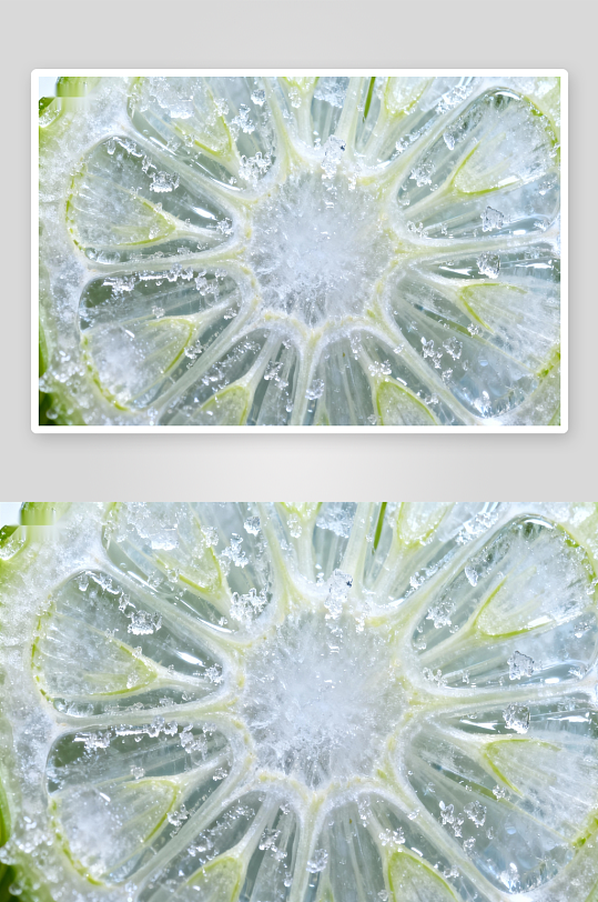 青柠切面晶莹剔透细节特写-众图网