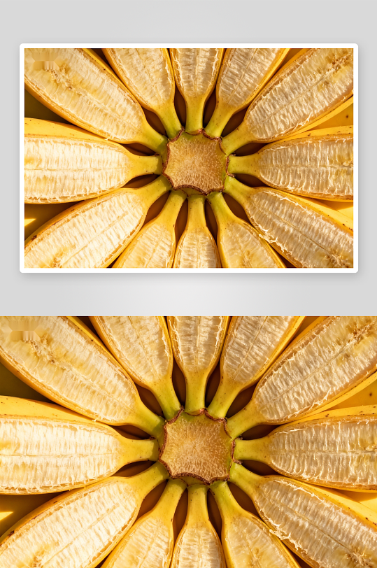 香蕉切面创意排列艺术-众图网