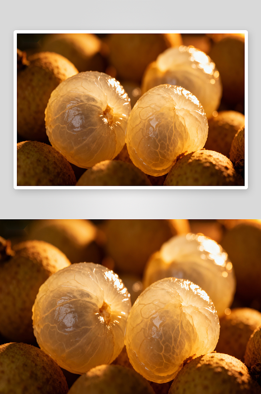 龙眼特写光影诱人-众图网