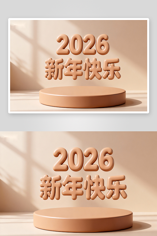 2026新年快乐主题设计-众图网