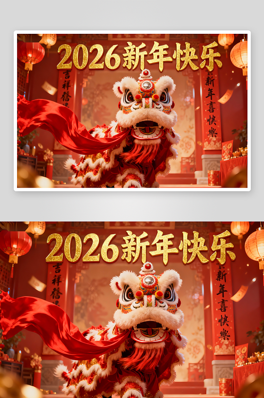 2026新年舞狮庆典盛景-众图网