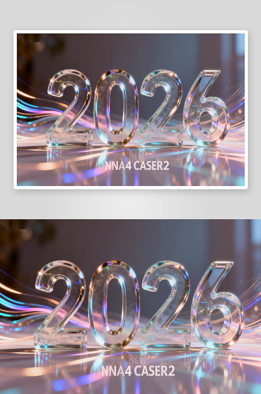 2026水晶数字光影背景-众图网