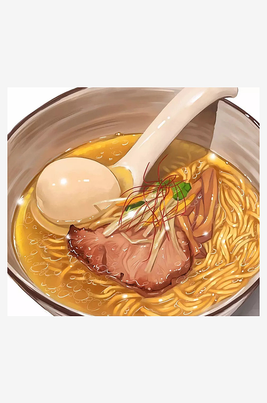 一碗热气腾腾的拉面-众图网