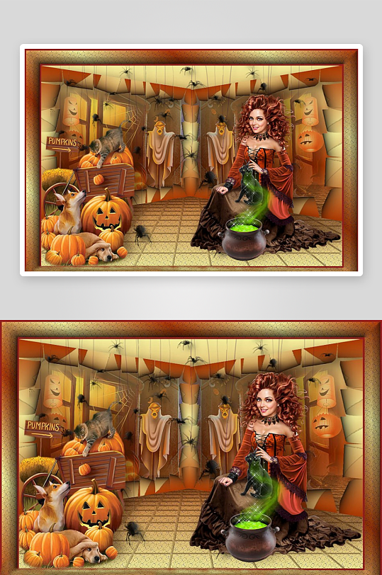 万圣节主题奇幻场景-众图网
