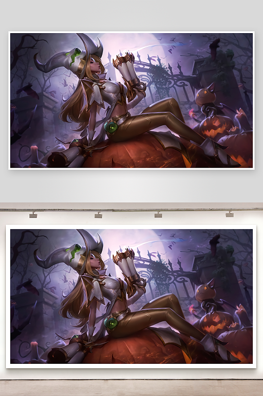 万圣节主题奇幻女巫插画-众图网