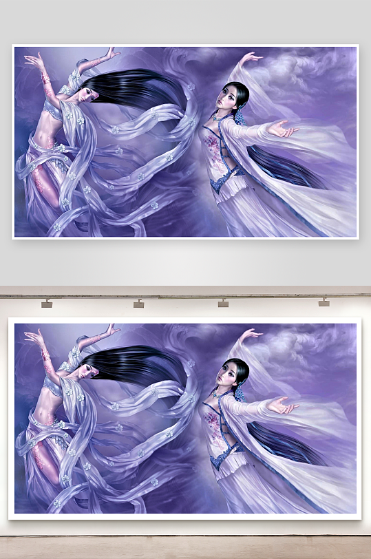 古典舞者飘逸身姿-众图网