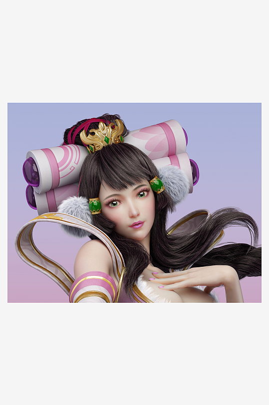 古风仕女立绘精美服饰-众图网