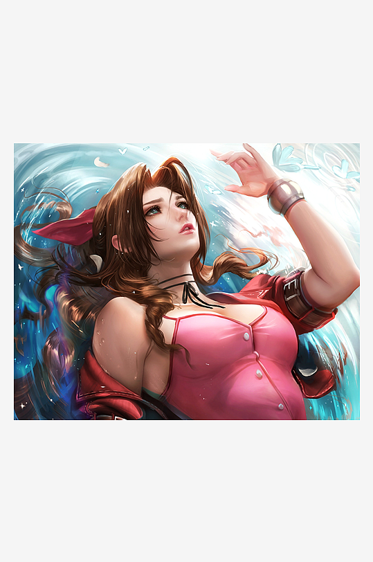 动漫风格女性角色艺术插画-众图网