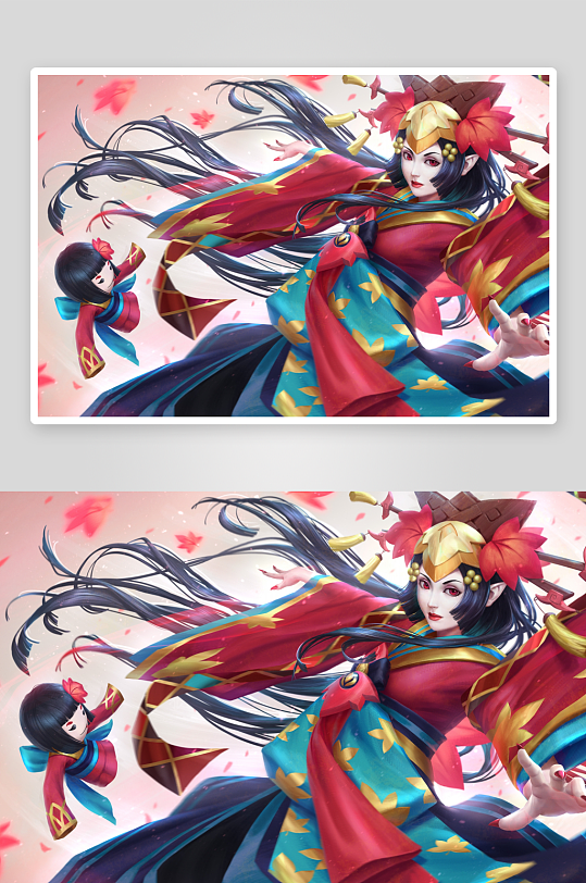 古风服饰女子与小精灵共舞-众图网