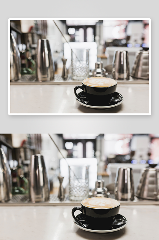 咖啡杯特写背景模糊-众图网