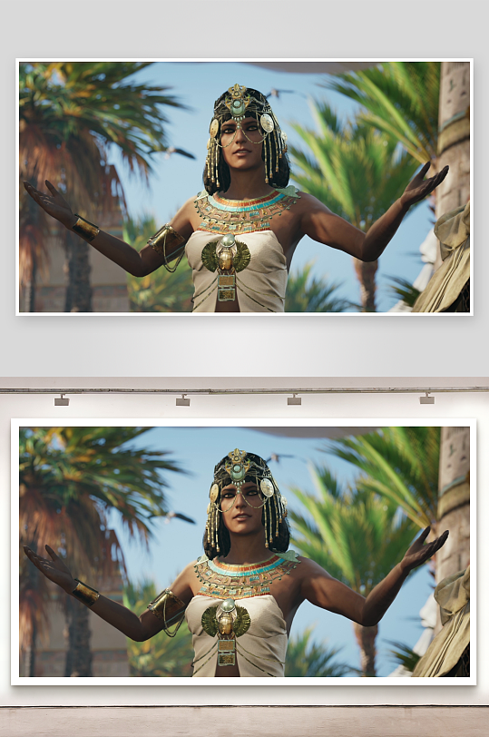 古埃及风格女性人物形象-众图网