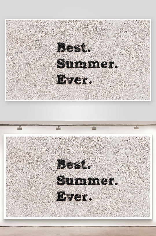 夏日最佳墙面文字艺术-众图网