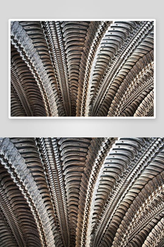 古建筑屋檐细节特写-众图网