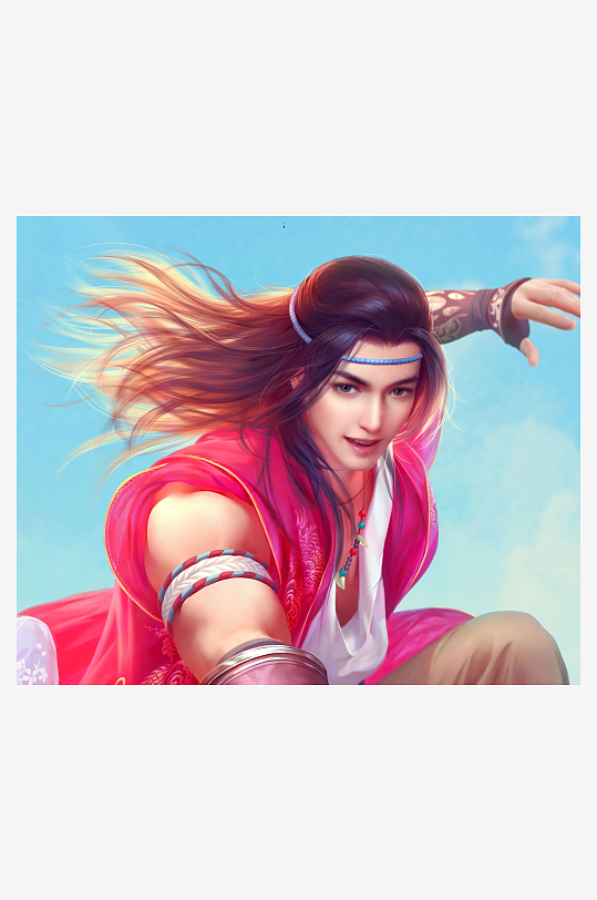 古风人物飘逸姿态-众图网