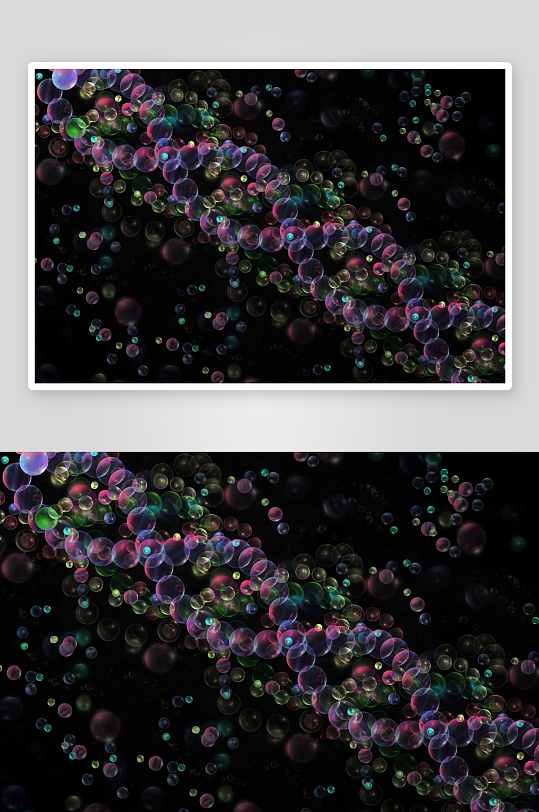 多彩泡泡梦幻飘浮-众图网