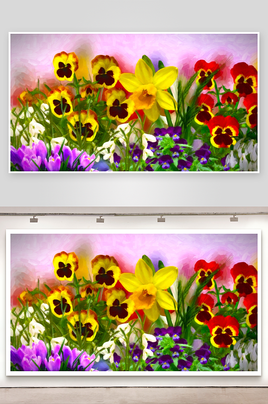 多彩花卉绽放美丽画卷-众图网