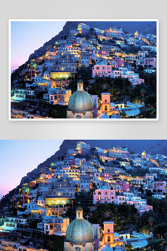 夜幕下的山城灯火辉煌-众图网