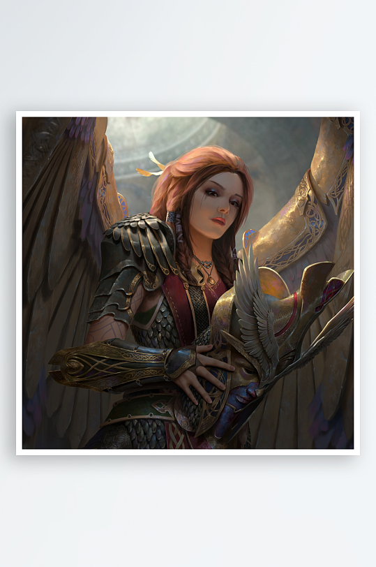 奇幻天使战士手持武器-众图网