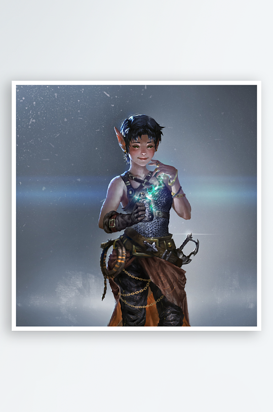 奇幻战士施法场景-众图网