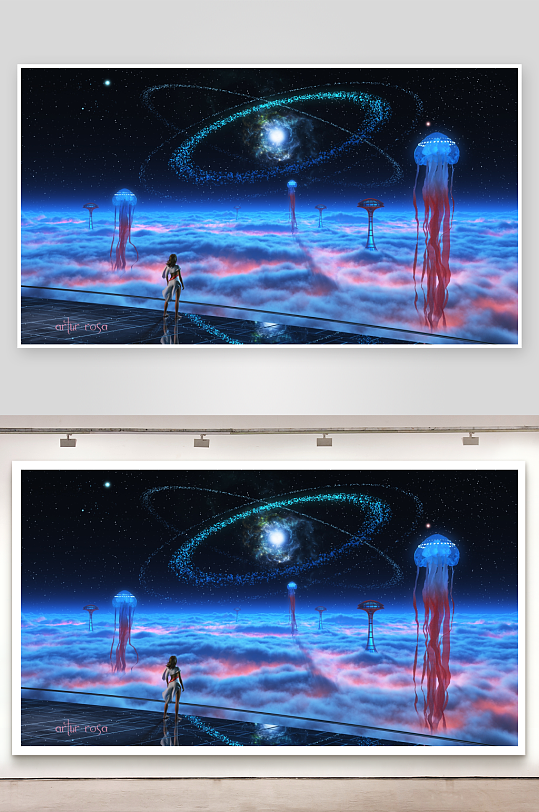 未来云端梦幻场景-众图网