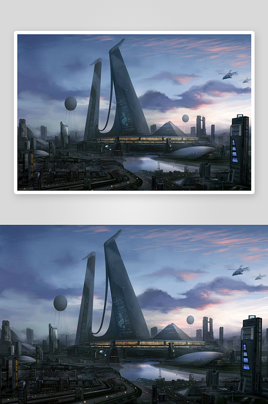 未来科幻城市景观-众图网