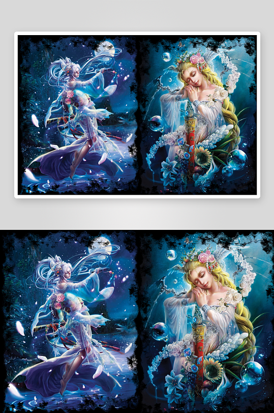 梦幻双美图照片摄影-众图网